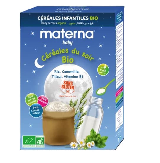 Materna Baby Cereales du Soir Bio 200 gr