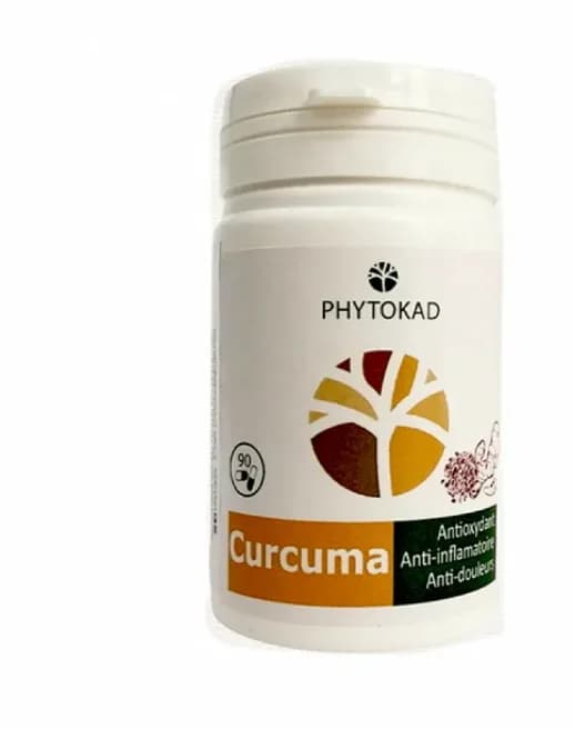 Phytokad Curcuma, Gingembre Poivre Noir, Boite de 90 Gelules