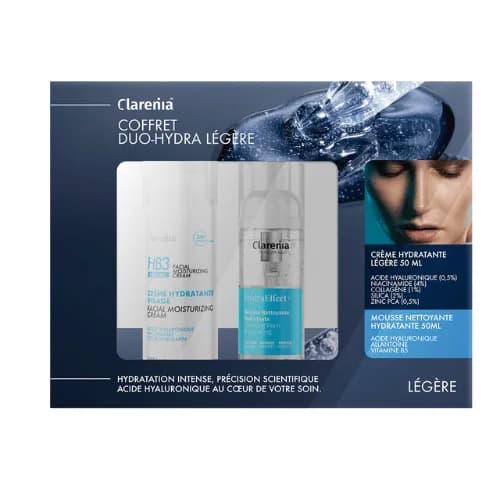 Clarenia Coffret Duo-Hydra Legere+mousse Hydratante 50ml(offert)