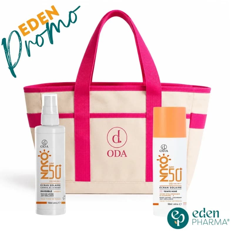 Oda Duo Osun Spray Visage et Corps SPF50+ 150 ml + Teinte Rose SPF50+ 50 ml + Sac de Plage Offert