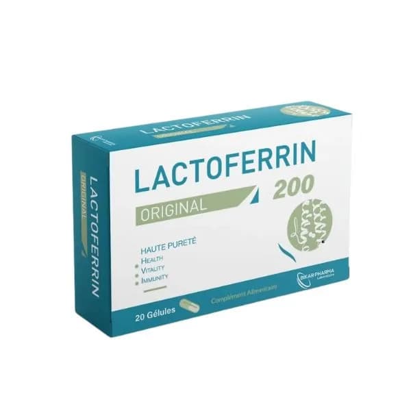Lactoferrin 200 Original Bt 20 Gelules