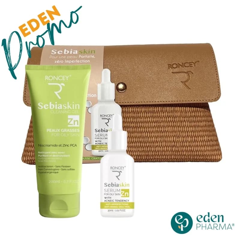 Roncey Sebiaskin Trousse Gel Nettoyant + Serum Zn 30 ml