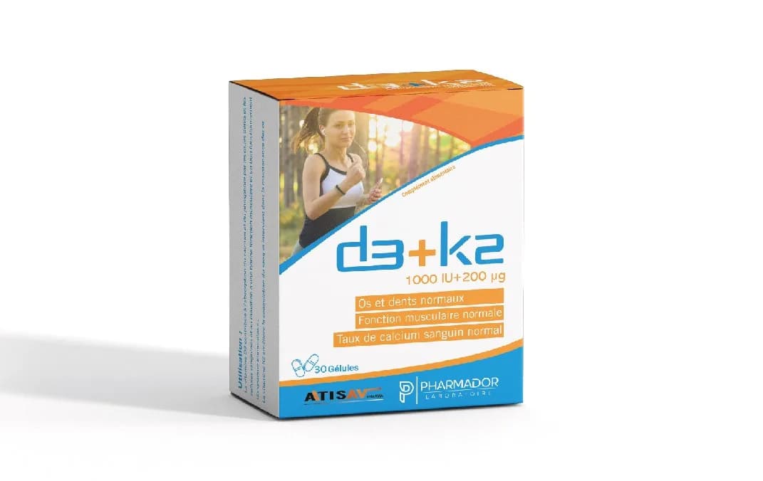 Pharmador D3+k2 30 Gélules