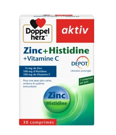 Aktiv Zinc+histidine+vitamine C 30 Comprimes