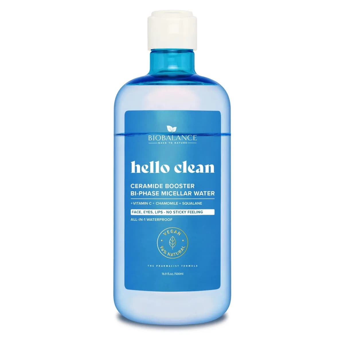 Biobalance Hello Clean Booster de Céramide Eau Micellaire Biphasee 500 ml