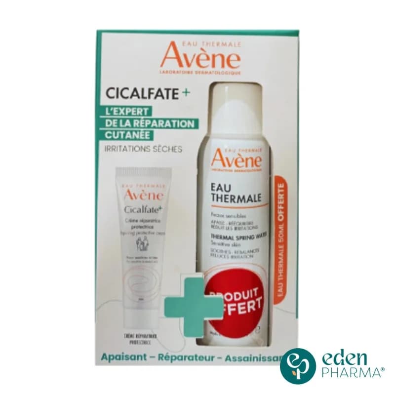 Avene Cicalfate+ Creme Reparatrice Protectrice 40 ml + Eau Thermale 50 ml