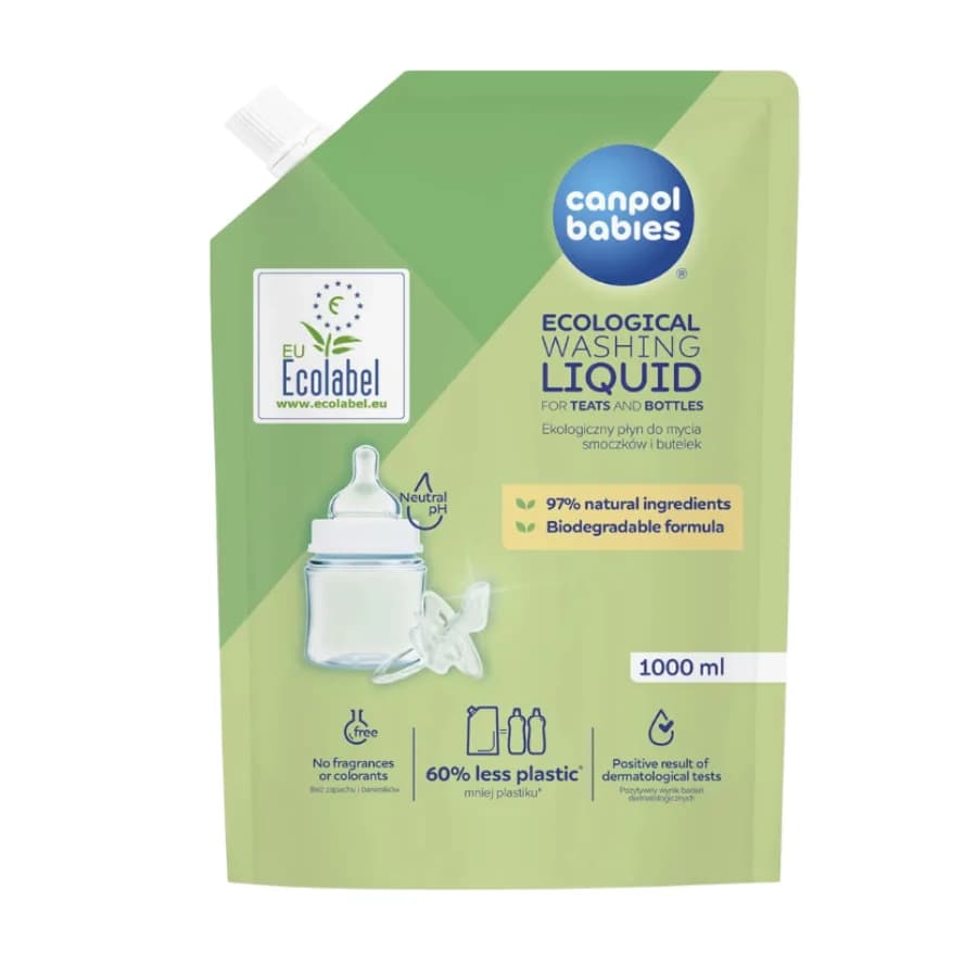 Canpol Babies Liquide de Nettoyage Écologique pour Biberons et Tetines 1litre