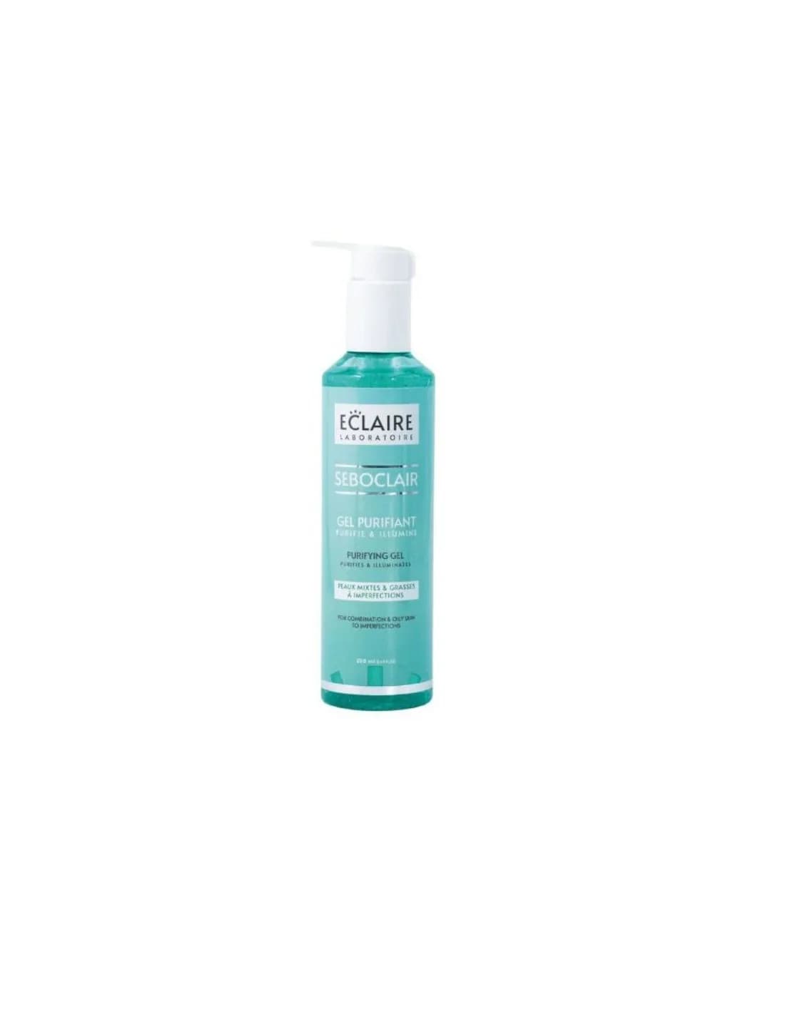 Eclaire Seboclair Gel Nettoyant Purifiant Peau Mixte a Grasse 250 ml