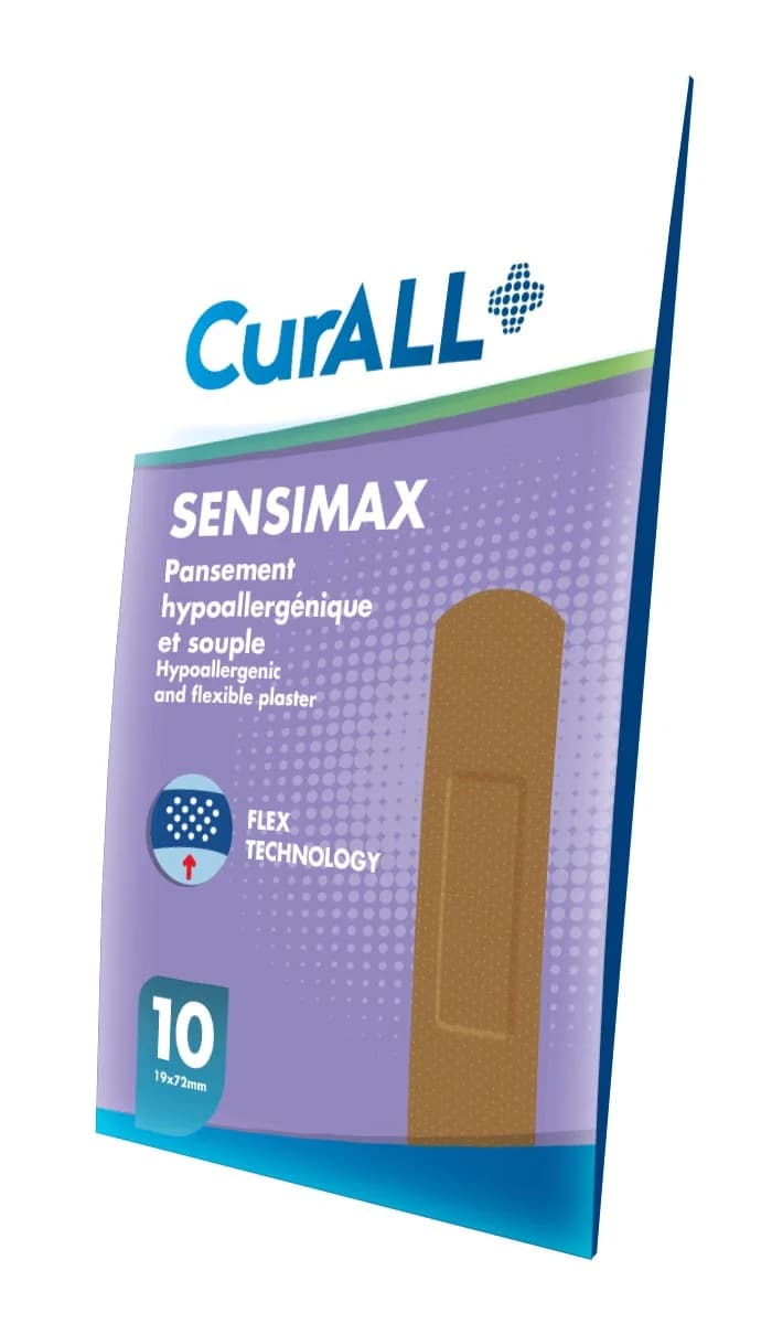 Curall Sensimax Strips Pansement Hypoallergénique Boite de 10