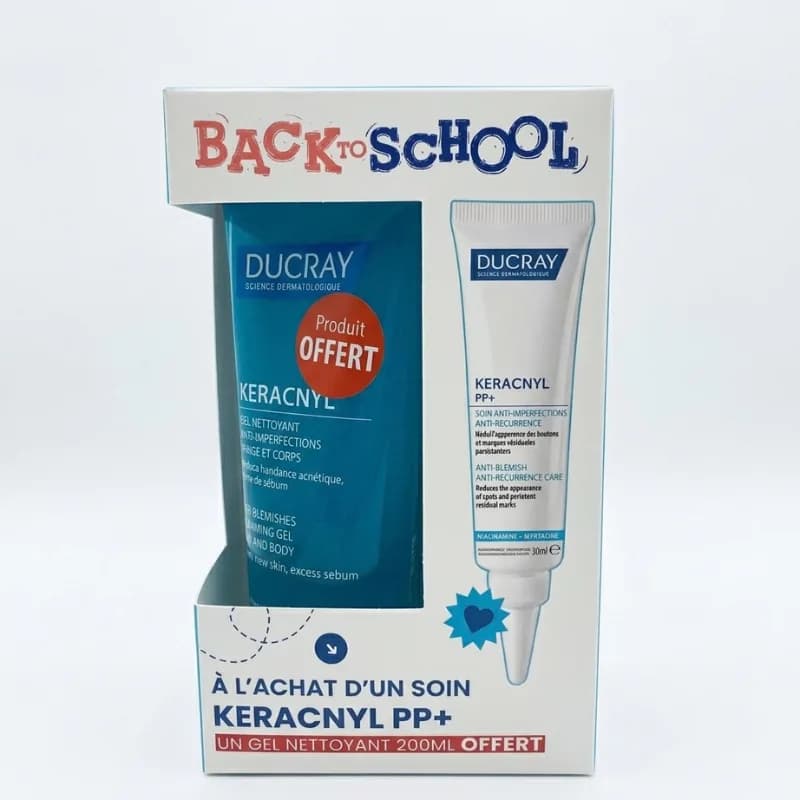 DUCRAY KERACNYL PP+ 30ML + GEL NETTOYANT 200ML OFFERT