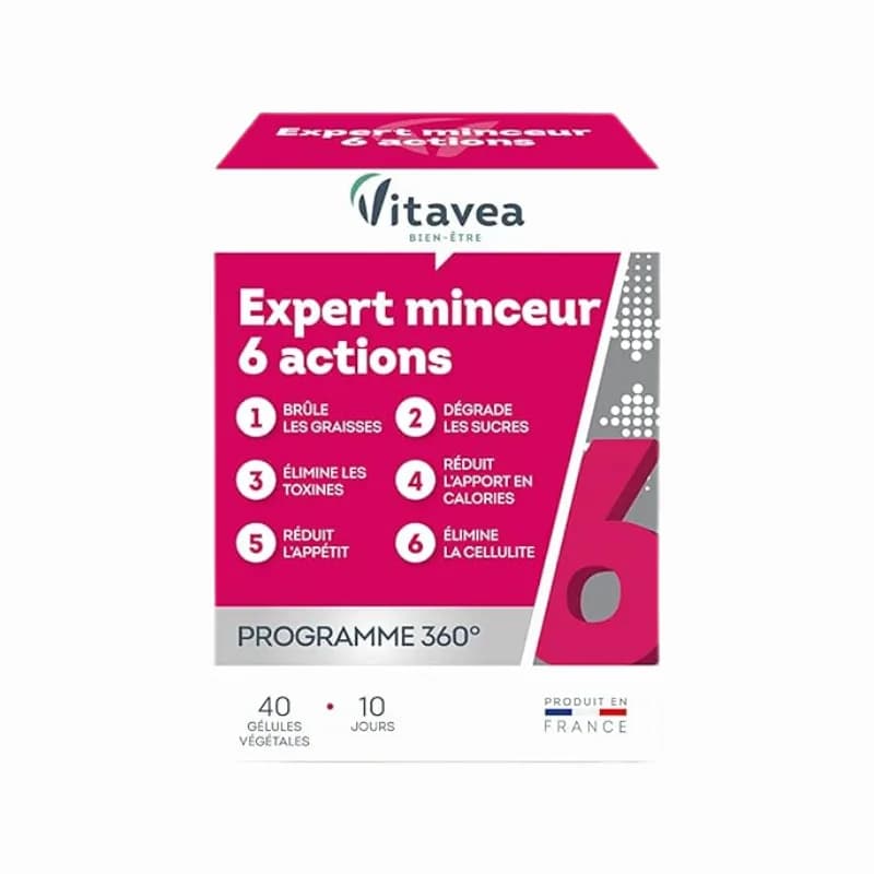 Vitavea Expert Minceur 6 Action 40 Gelules