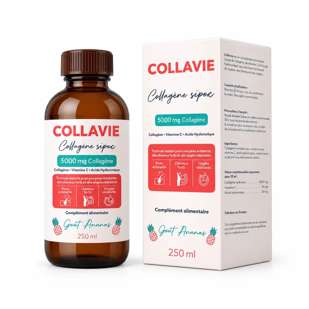 COLLAVIE COLLAGENE GOUT ANANAS 250ML