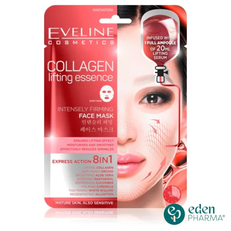 Eveline Mask Face Collagen Liftant et Fortifiant au Collagène