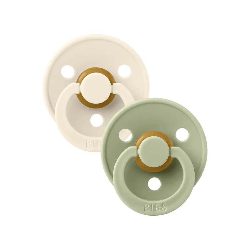 Bibs 02 Sucettes Pacifier Ivory Sage Size 3