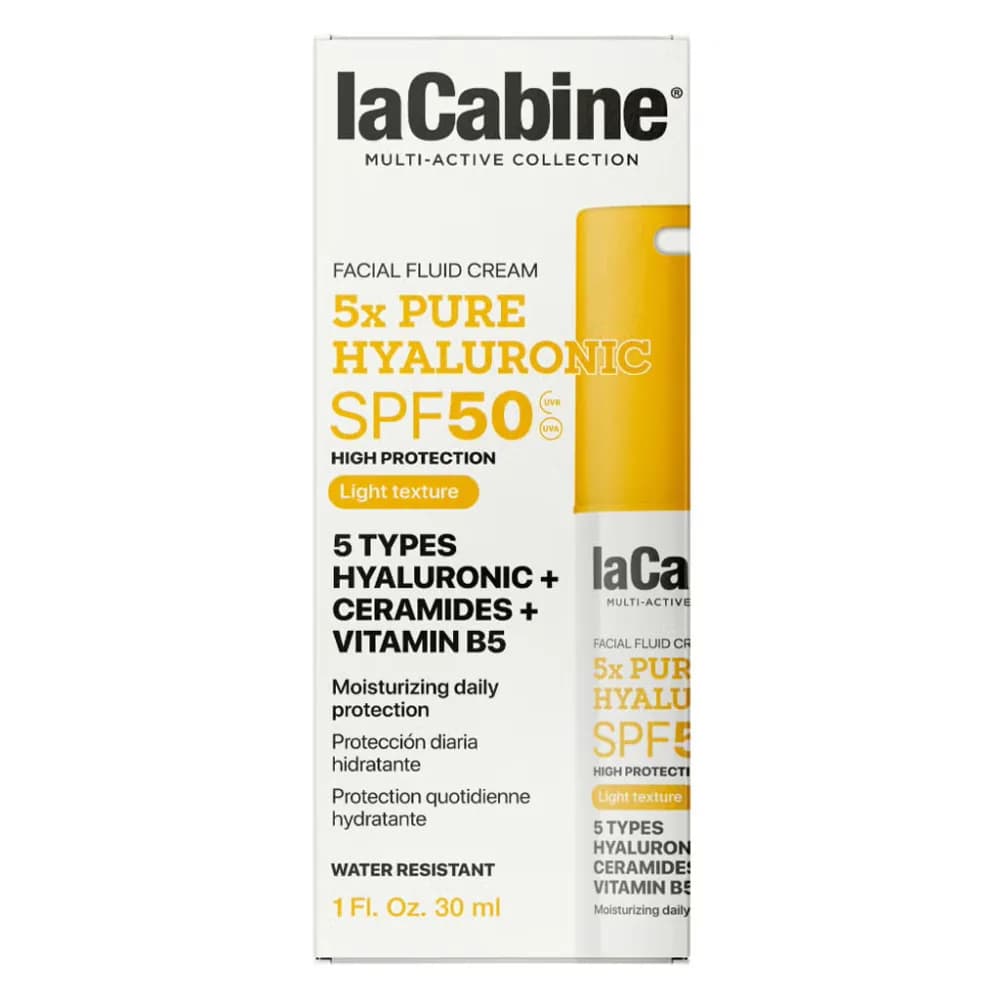 Lacabine 5x Pure Hyaluronic Facial Fluid Cream SPF50 30 ml