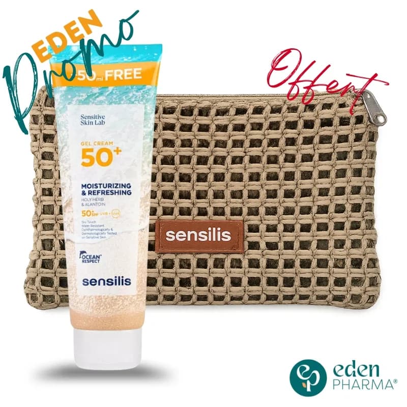 Sensilis Gel Creme Hydratant Rafraichissant SPF50+ 250 ml + TROUSSE OFFERTE