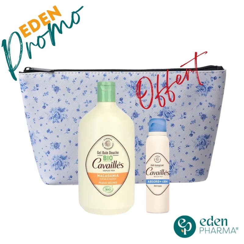 Roge Cavailles Trousse Gel Douche Bio Macadameia + Deo Absob+ Gratuit