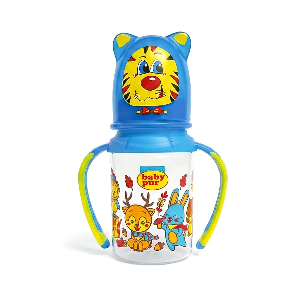 Baby Pur Biberon Plastique Avec Anses Amovible 125 ml Ref 1013