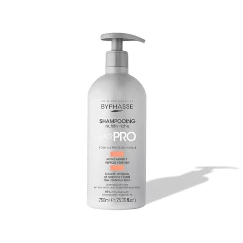 Byphasse Shampooing Hair Pro Nutritive Riche Cheveux Secs 750 ml