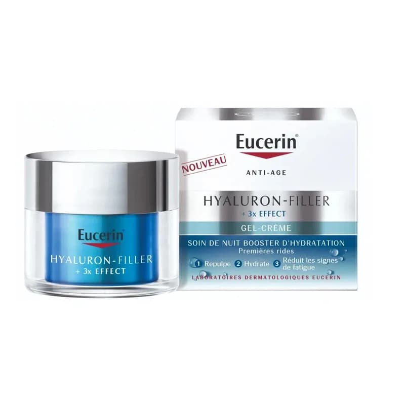 Eucerin Hyaluron Filler 3 Effect Gel Creme Soin de Nuit 50 ml