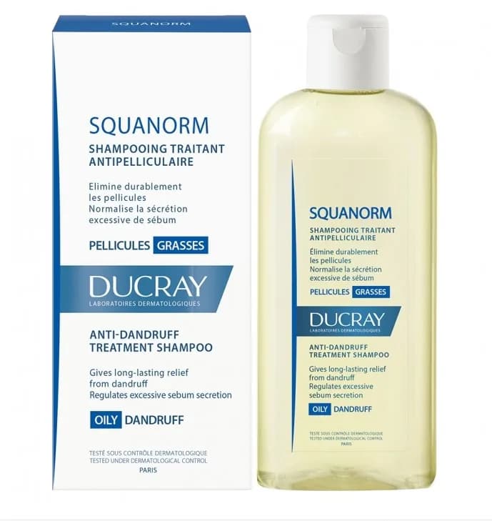 Ducray Squanorm Shampooing Pellicules Grasses 200 ml
