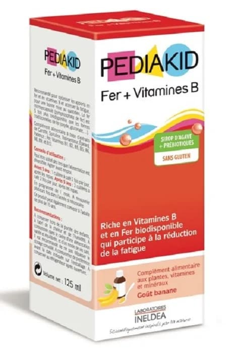 Pediakid Fer+vitamines B Sirop 125 ml