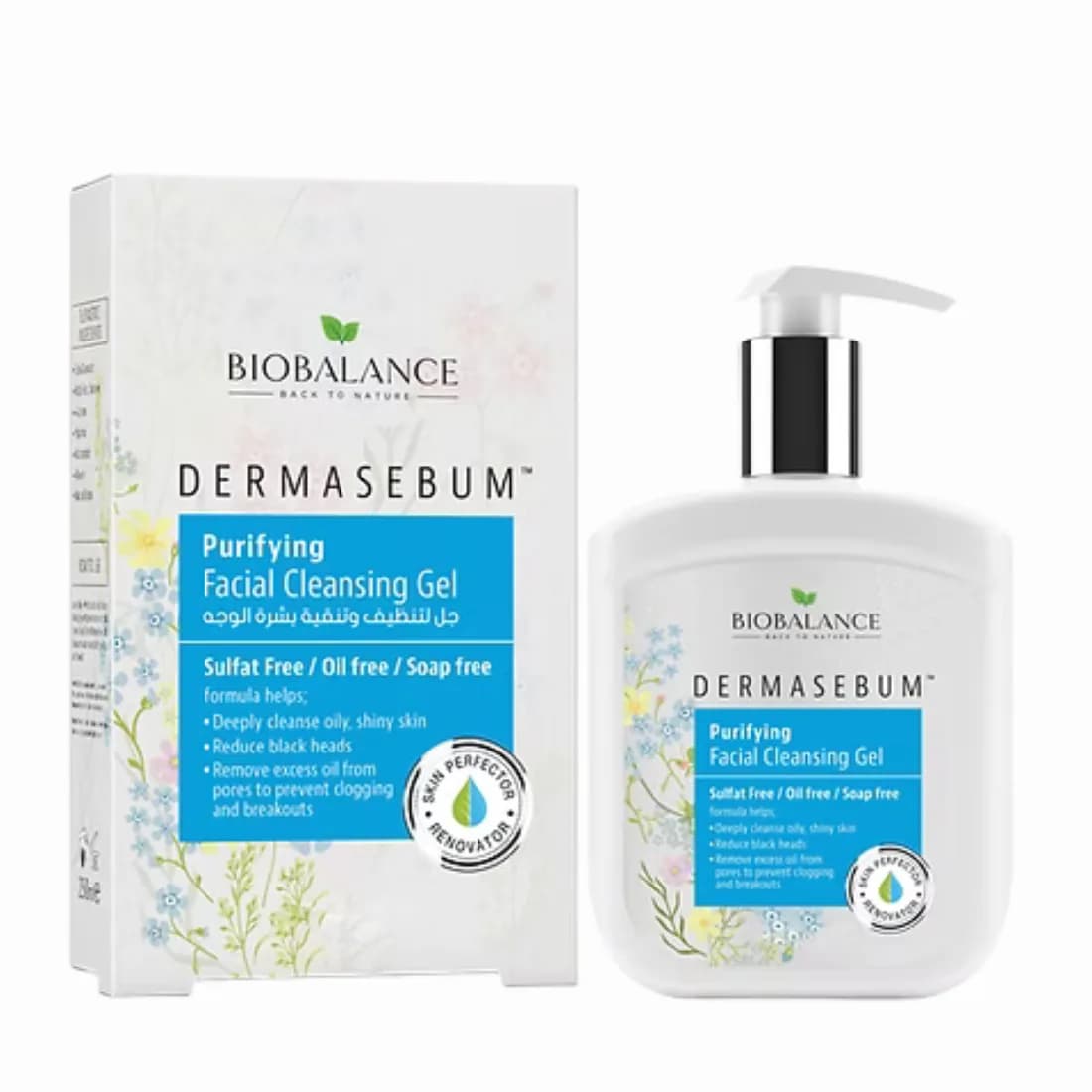 Biobalance Dermasebum Gel Nettoyant Purifiant 250 ml