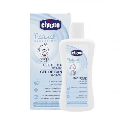 Chicco Natural Sensation Gel Douche et Shampooing sans Larmes 0 m+ 200 ml
