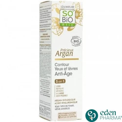 So Bio Precieux Argan Contour Yeux et Levres Anti Age 5en1 15 ml