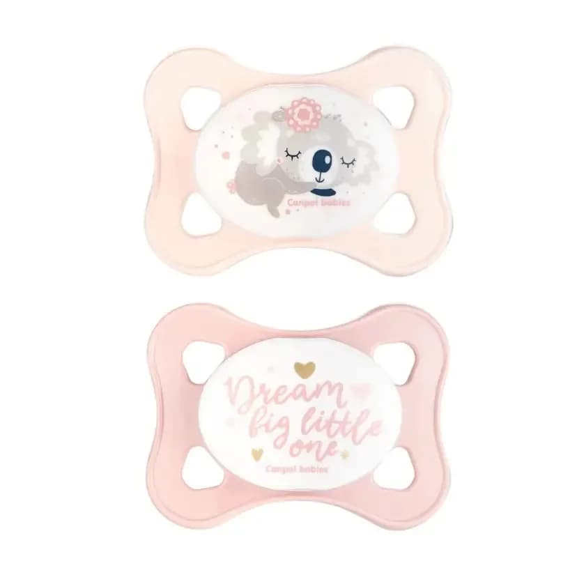 Canpol Babies 2 Mini Sucettes Symétriques Silicone 0-2m 23/910