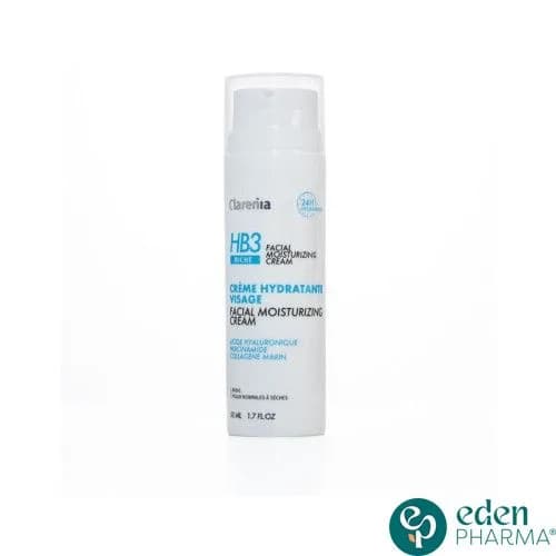 Clarenia Hb3 Creme Hydratante Visage Riche 50 ml
