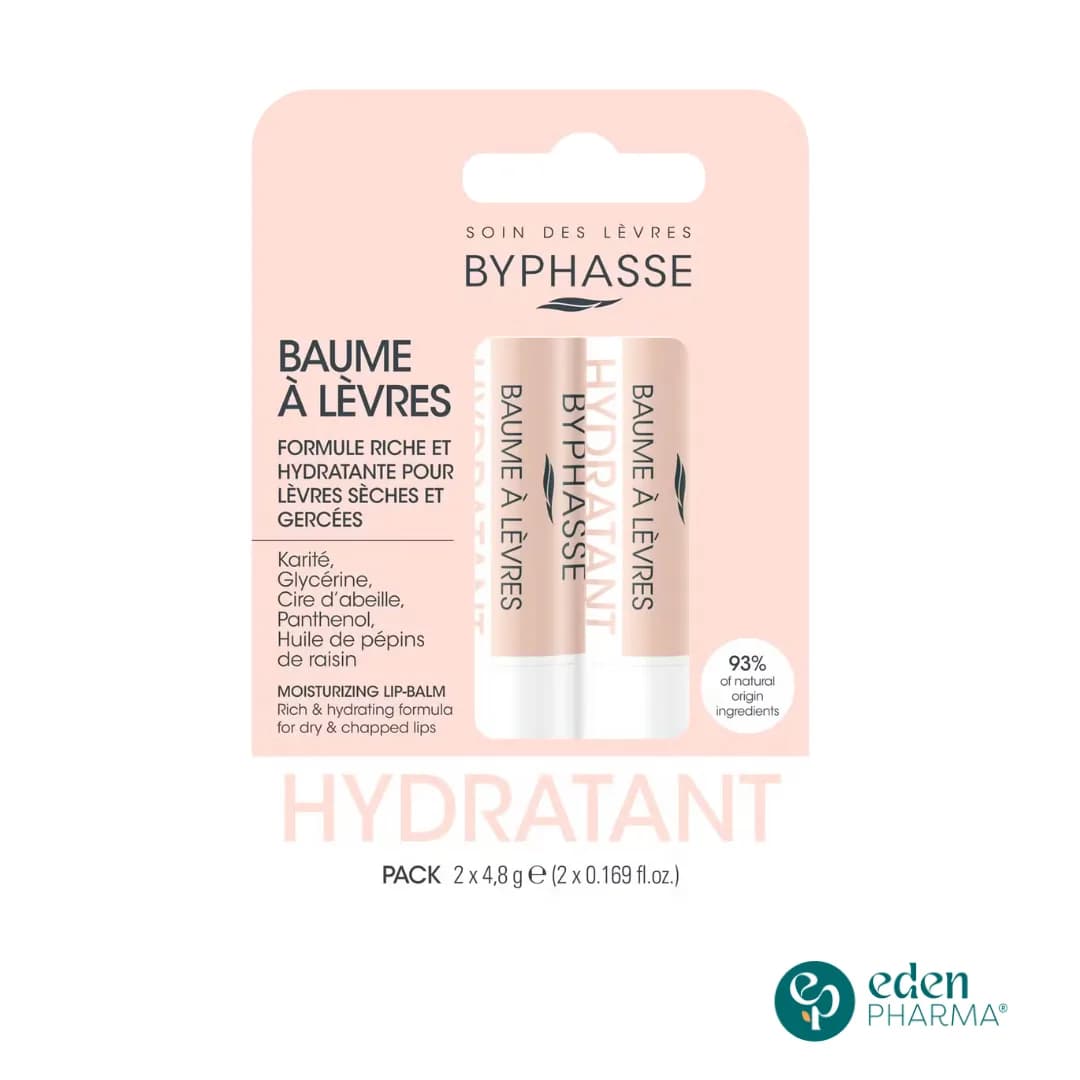 Byphasse Baume Lèvres Hydratant (2x4,8gr)