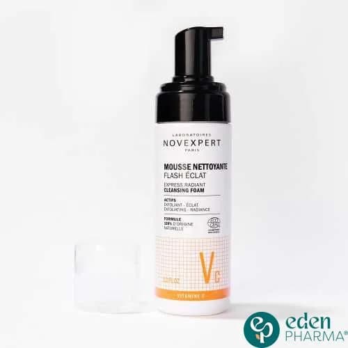 Novexpert Flash Eclat Mousse Nettoyante 150 ml