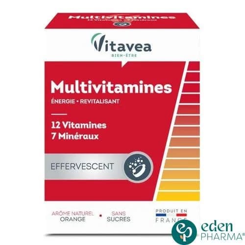 Vitavea Multivitamines 12 Vitamines+7 Oligo-Elements Efferviscent 24 Comprimes