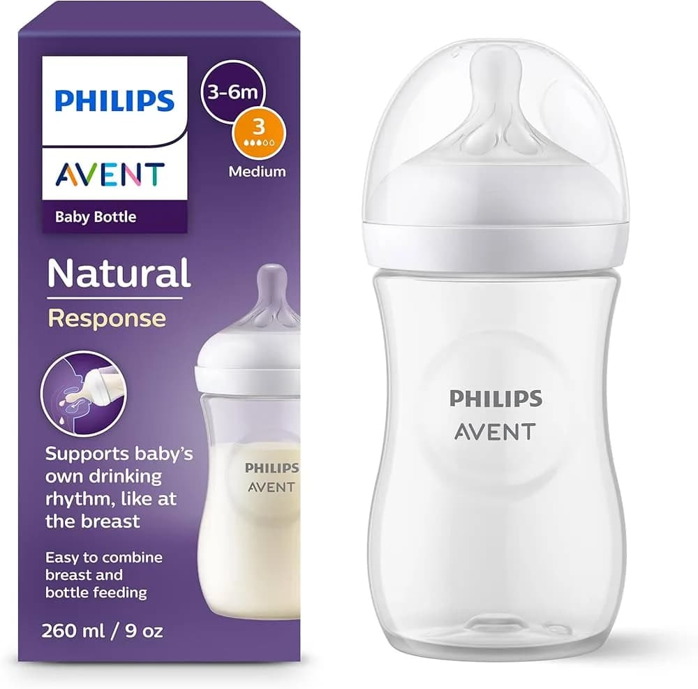 Avent Biberon Natural Response en Plastique 260 ml 1 m+ Scy903/01