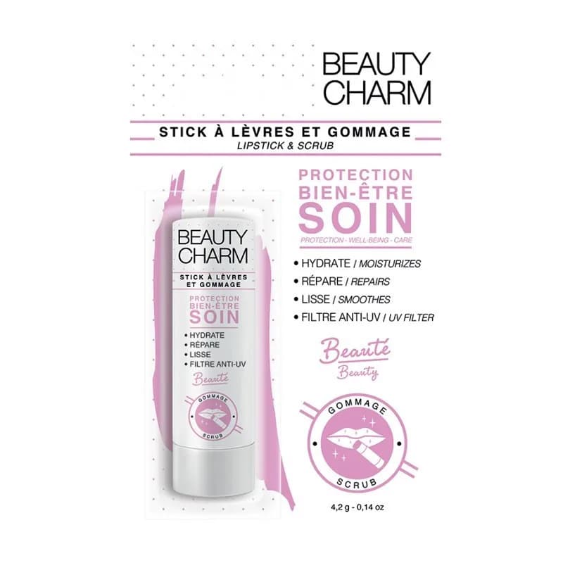 Beauty Charm Stick à Lèvres et Gommage Adultes