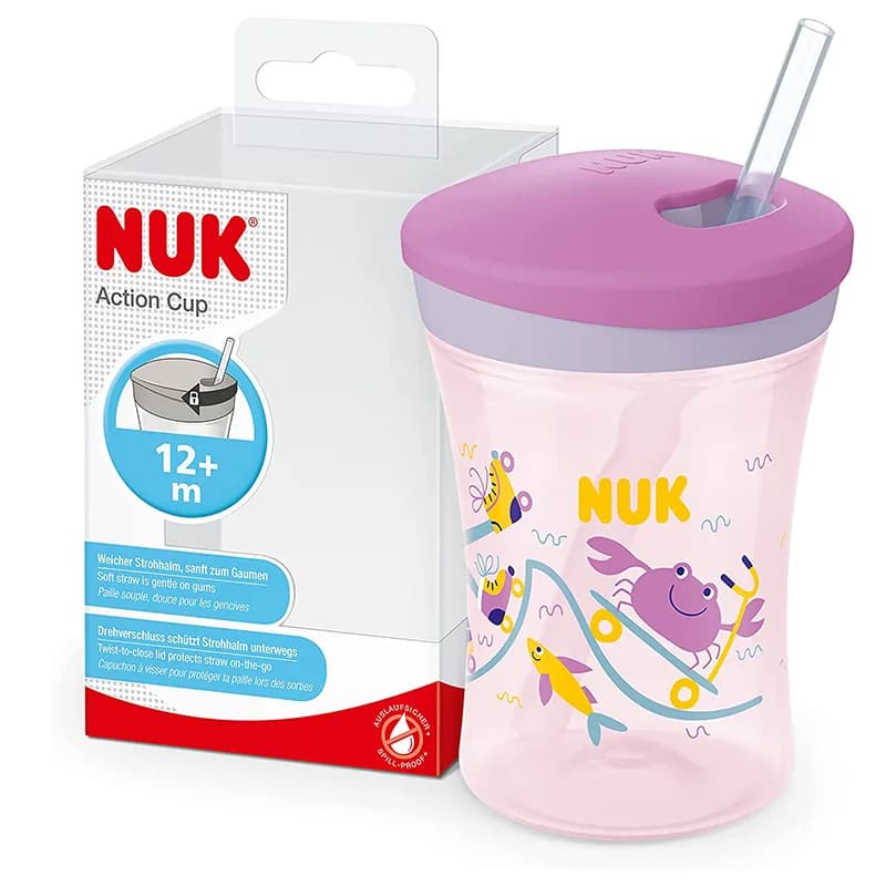 Nuk Action Cup Avec Paille 230 ml 12 m+