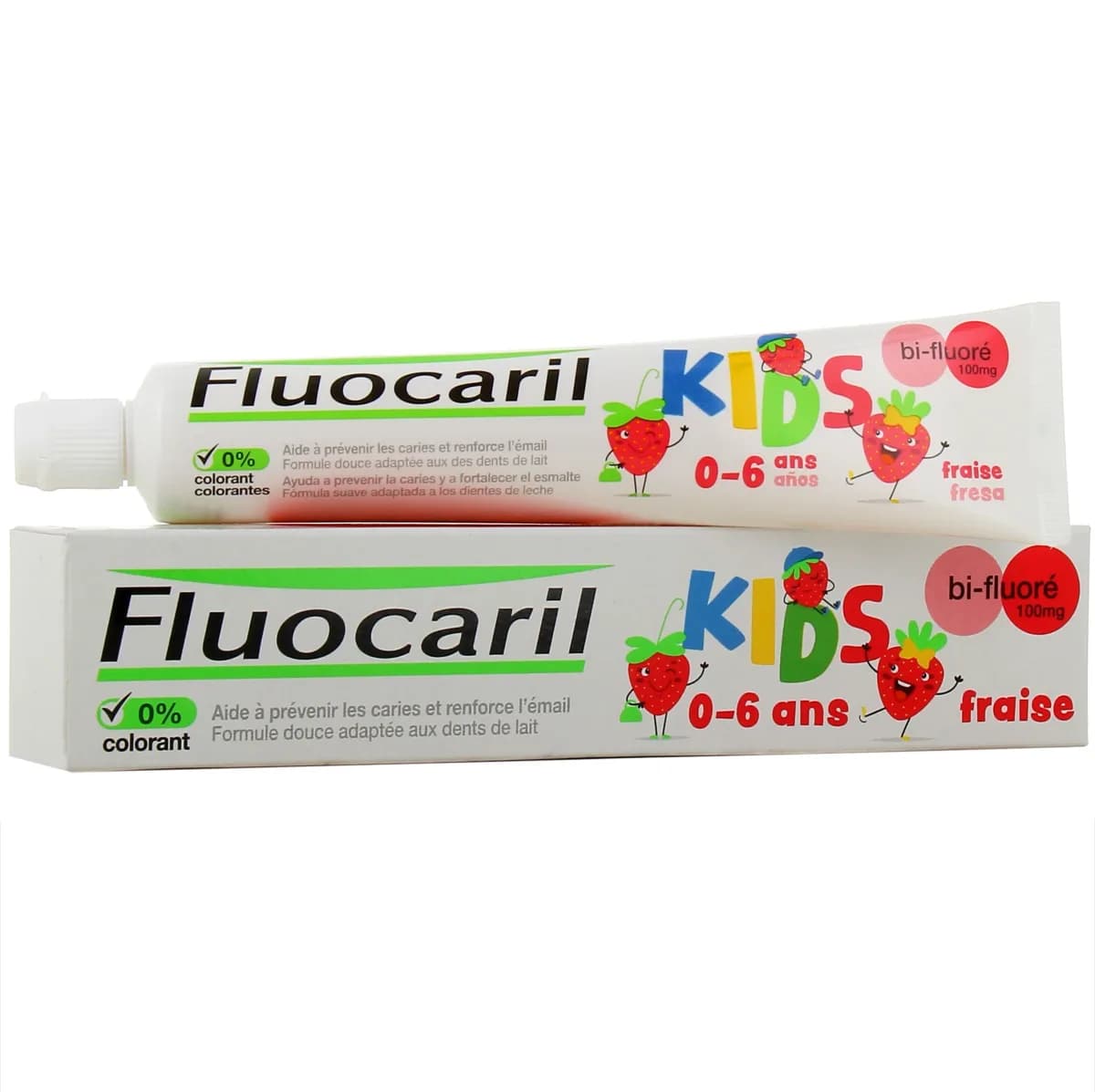 Fluocaril Kids 0-6 Ans Dentifrice Fraise 75 ml