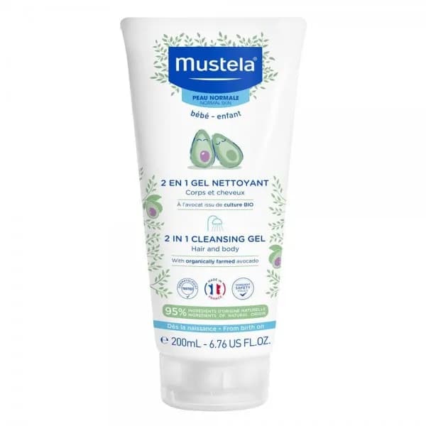 Mustela Gel Cheveux et Corps 2en1, 200 ml