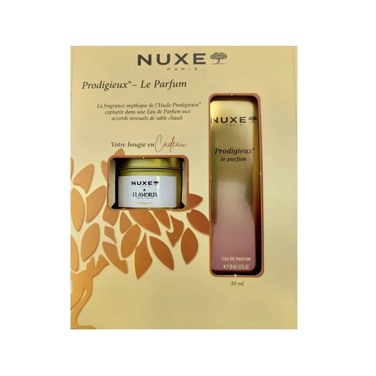 Nuxe Coffret Parfum Prodigieux 30 ml + Bougie Cadeau