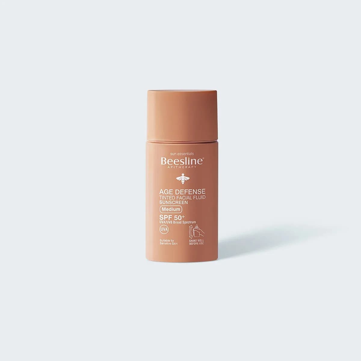 Beesline Age Defence Sunscreen SPF 50+ Tinted Fluide Light