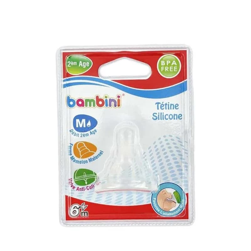 BAMBINI TETINE SILICONE LARGE 2EME AGE REF 416