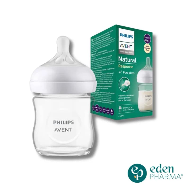 Biberon Avent Natural Response en Verre 120 ml Scy930/01