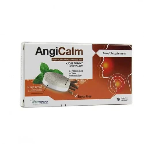 Polypharma Angicalm Reglisse 16 Comprimer a Sucer