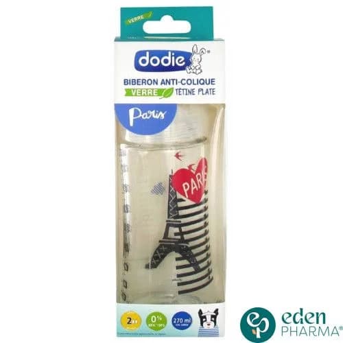 Dodie Biberon Verre Sensation+ 270 ml - Modele Paris