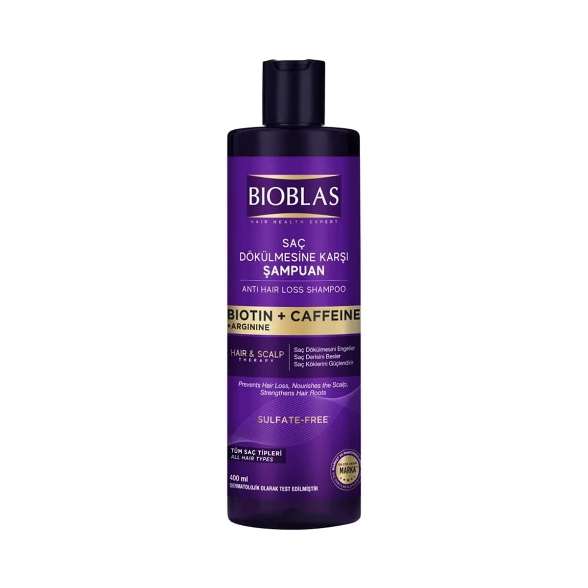 Bioblas Shampoing Biotine et Caféine 400 ml