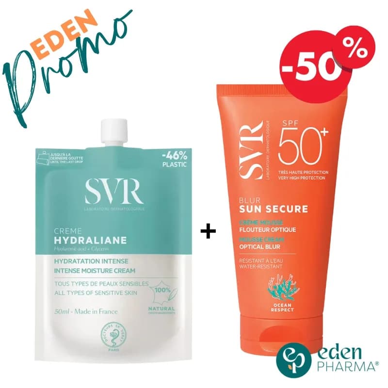 SVR Hydraliane Creme Selon Votre Choix + Sun Secure Blur -50%