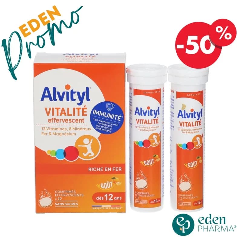 Alvityl Multivitamine Efferv sans Sucre B/30