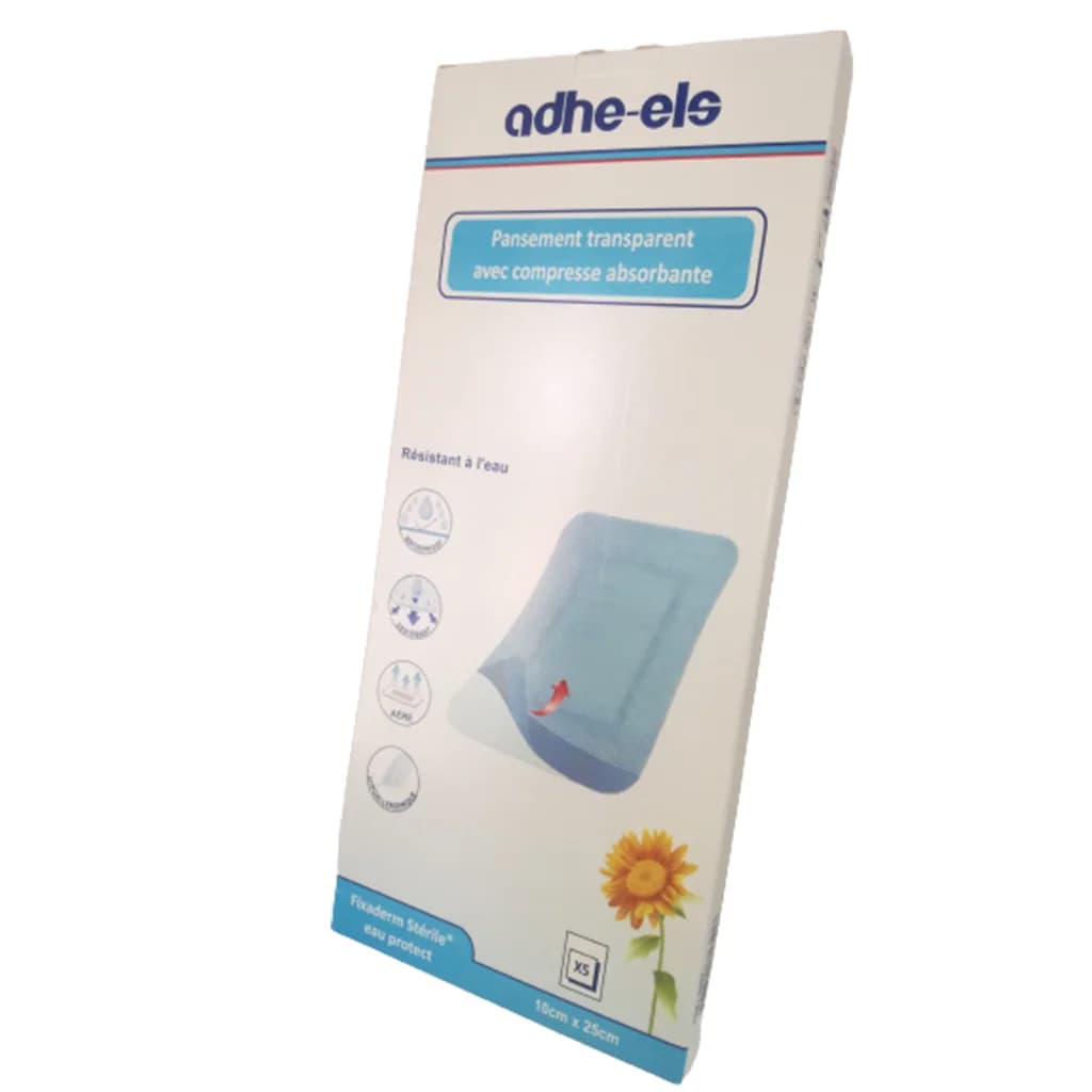 Adhe-Els Pansement Transparent Avec Compresse Absorbante