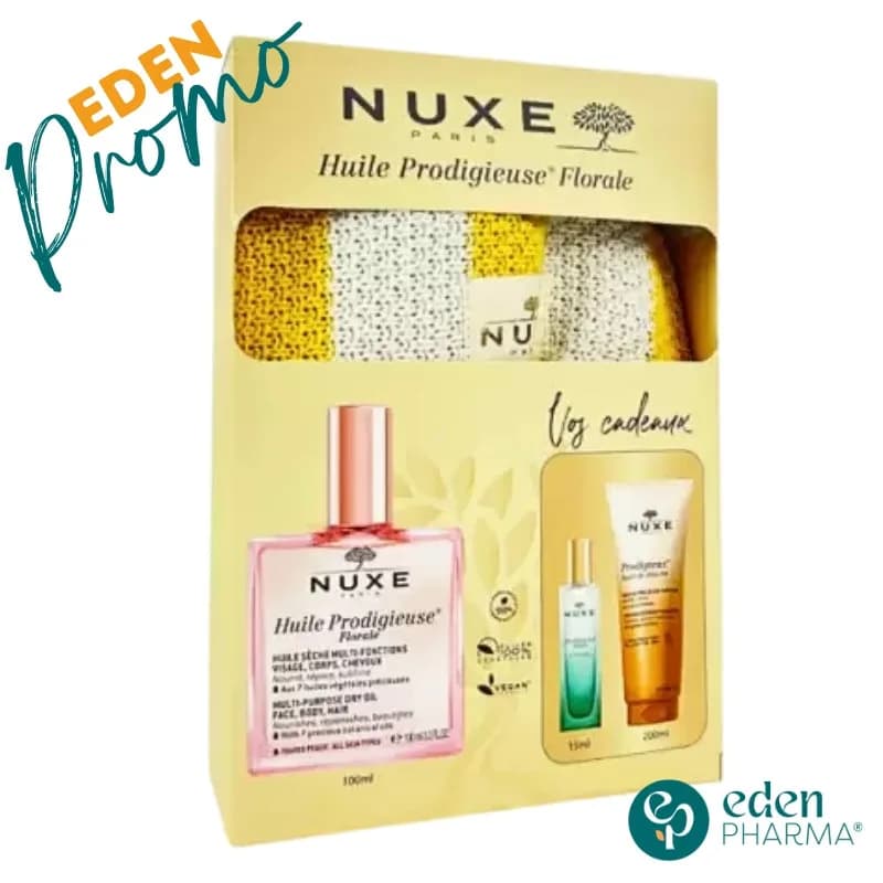 Nuxe Huile Prodigieuse Florale 100ml+huile de Douche 200 ml (Offert)+neroli le Parfum 15 ml (Offert) Ref 0051